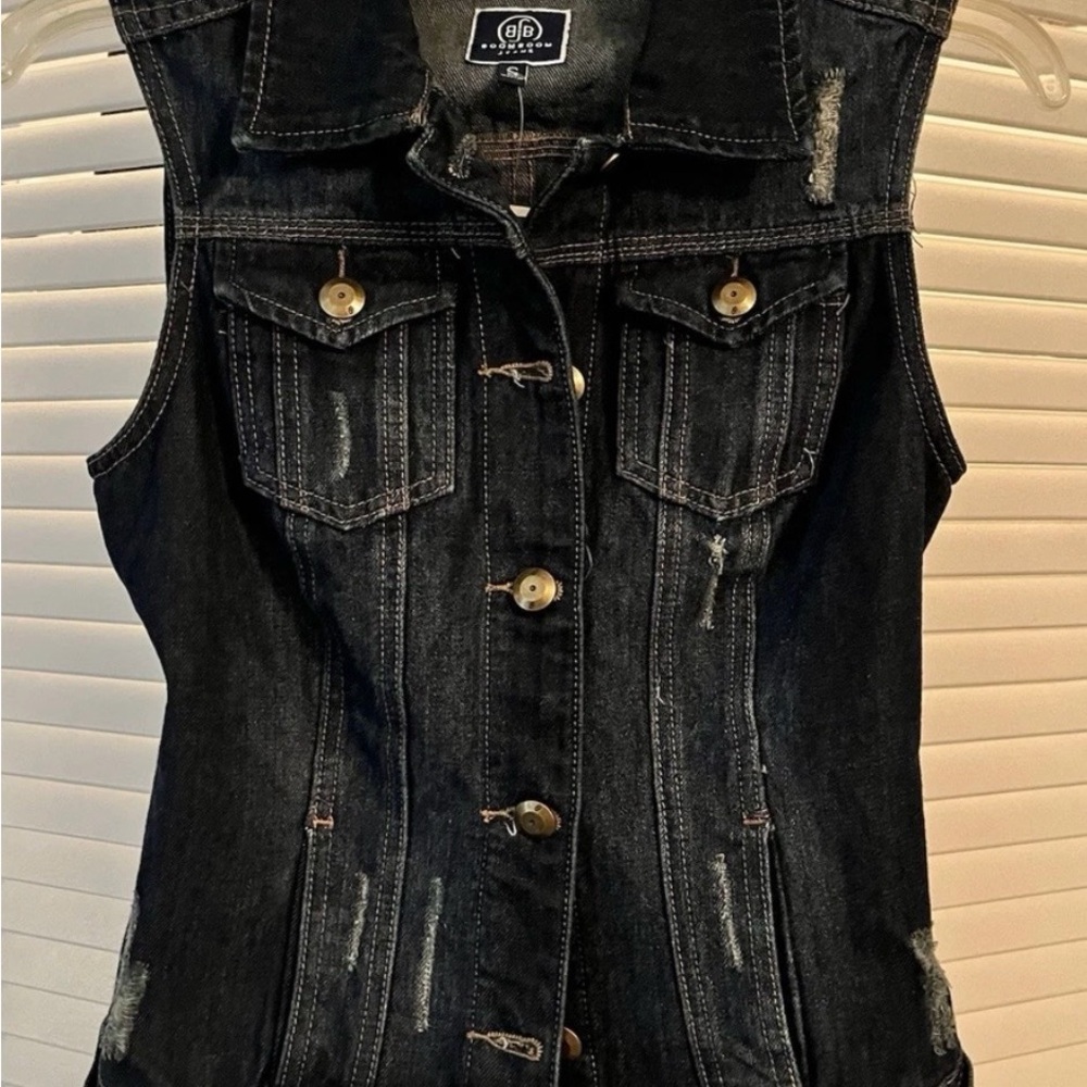 Boom Boom Jeans Dark Denim Vest